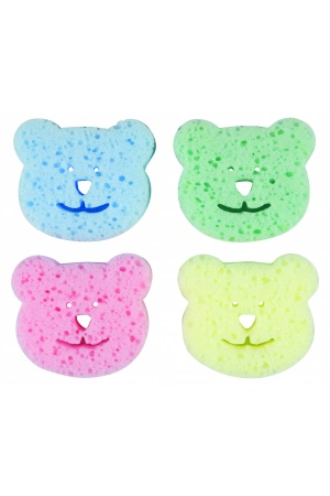 Bebedor Renkli Bebek Banyo Süngeri (4`Lü Paket)